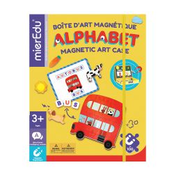 JC25 MIEREDU - BOITE D'ART MAGNÉTIQUE - ALPHABET (BILINGUE) (0325)